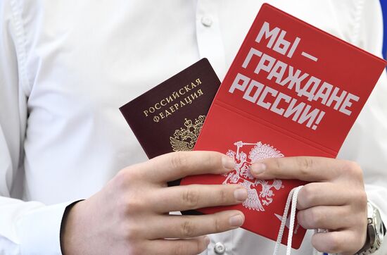 Russia Crimea Constitution Day Passports