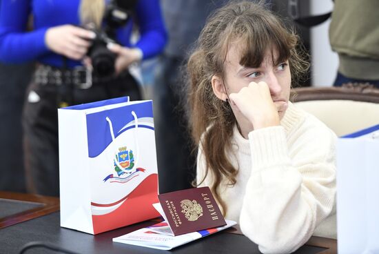 Russia Crimea Constitution Day Passports