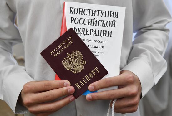 Russia Crimea Constitution Day Passports