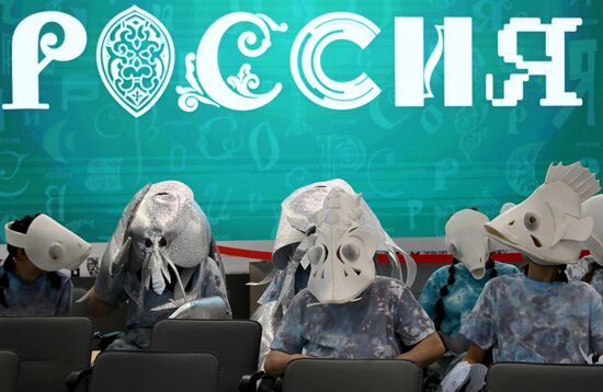 The International RUSSIA EXPO Forum and Exhibition. Astrakhan Region Day. Pavilion 75. Location: Russia, Moscow. Author: Kirill Kallinikov/Sputnik. RUSSIA EXPO. Astrakhan Region Day