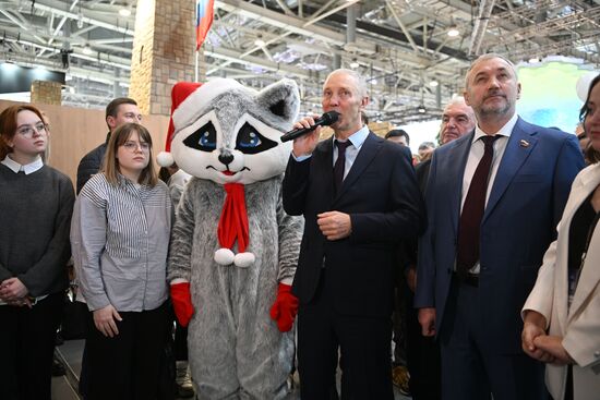 International RUSSIA EXPO forum and exhibition. Kherson Region Day. Center: Vladimir Saldo, head of the Kherson Region. Location: Russia, Moscow. Author: Kristina Kormilitsyna/Sputnik. RUSSIA EXPO. Kherson Region Day