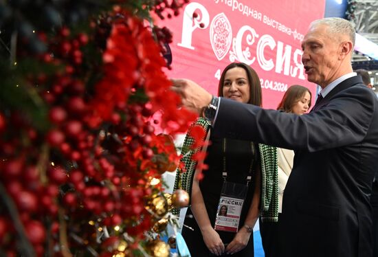 International RUSSIA EXPO forum and exhibition. Kherson Region Day. Vladimir Saldo, head of the Kherson Region. Location: Russia, Moscow. Author: Kristina Kormilitsyna/Sputnik. RUSSIA EXPO. Kherson Region Day