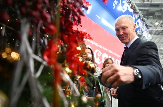 International RUSSIA EXPO forum and exhibition. Kherson Region Day. Vladimir Saldo, head of the Kherson Region. Location: Russia, Moscow. Author: Kristina Kormilitsyna/Sputnik. RUSSIA EXPO. Kherson Region Day