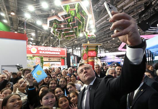 The International RUSSIA EXPO Forum and Exhibition. Astrakhan Region Day. Pavilion 75. Governor of the Astrakhan Region Igor Babushkin. Location: Russia, Moscow. Author: Kirill Kallinikov/Sputnik. RUSSIA EXPO. Astrakhan Region Day