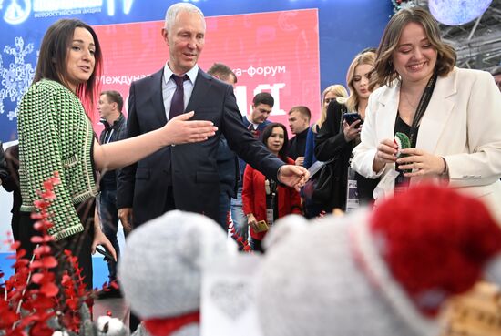 International RUSSIA EXPO forum and exhibition. Kherson Region Day. Vladimir Saldo, head of the Kherson Region. Location: Russia, Moscow. Author: Kristina Kormilitsyna/Sputnik. RUSSIA EXPO. Kherson Region Day