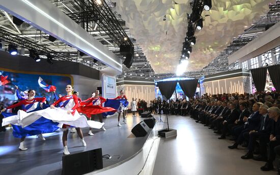 The International RUSSIA EXPO Forum and Exhibition. Astrakhan Region Day. Pavilion 75. Location: Russia, Moscow. Author: Kirill Kallinikov/Sputnik. RUSSIA EXPO. Astrakhan Region Day