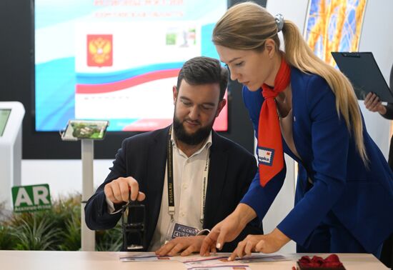 International RUSSIA EXPO forum and exhibition. Kherson Region Day. Semyon Mashkautsan, deputy chairman of the Kherson Region government. Location: Russia, Moscow. Author: Kristina Kormilitsyna/Sputnik. RUSSIA EXPO. Kherson Region Day