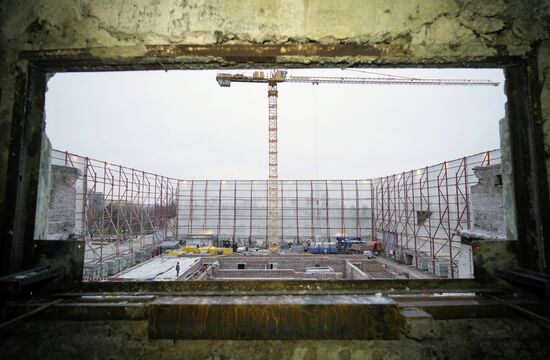 Russia DPR Theatre Rebuilding