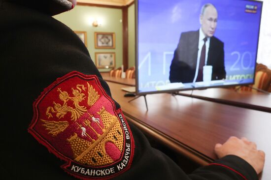 Russia Putin Press Conference Broadcast