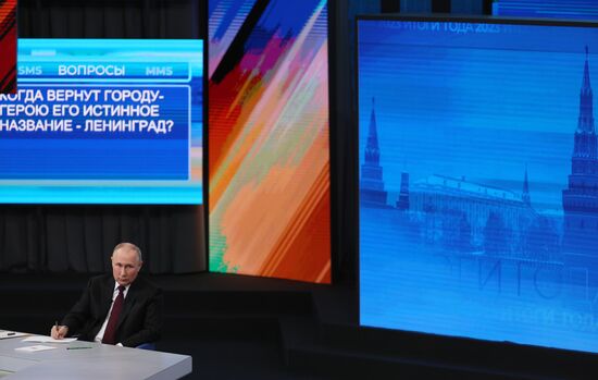 Russia Putin Press Conference