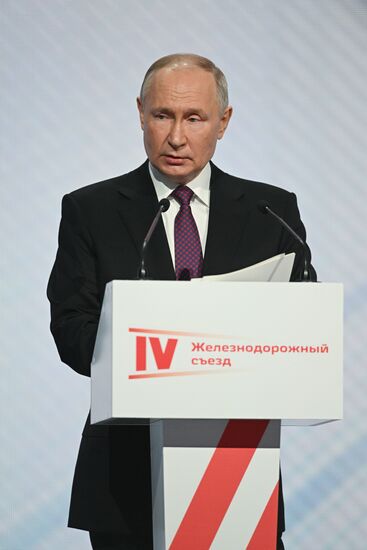 Russia Putin Railway Congress