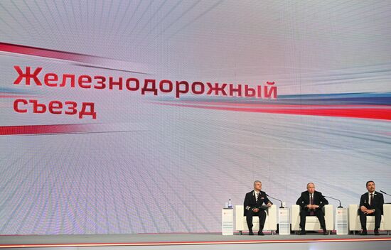 Russia Putin Railway Congress