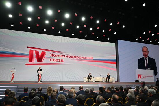 Russia Putin Railway Congress