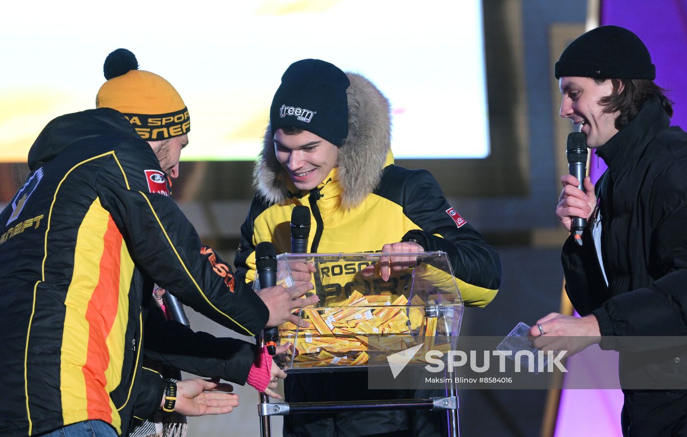 RUSSIA EXPO. Lada Granta Dream Car Lottery from Rosneft Co. and Lada Sport Rosneft Racing Team