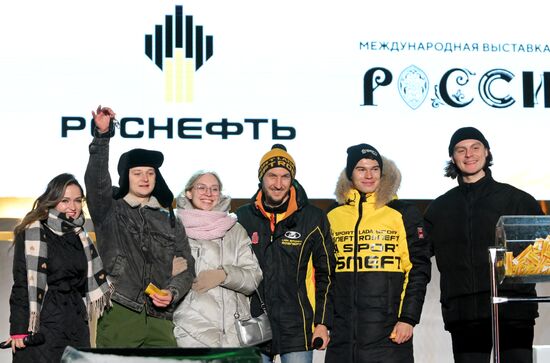 RUSSIA EXPO. Lada Granta Dream Car Lottery from Rosneft Co. and Lada Sport Rosneft Racing Team