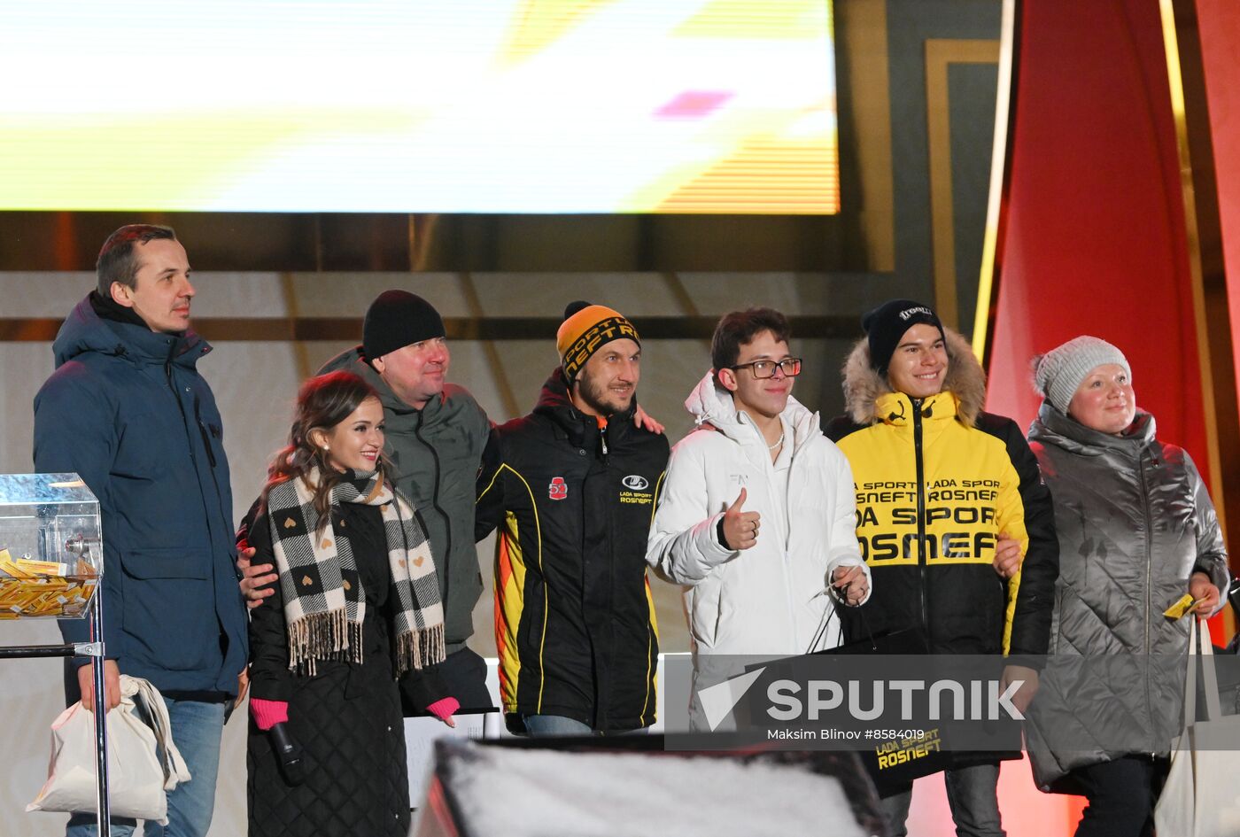 RUSSIA EXPO. Lada Granta Dream Car Lottery from Rosneft Co. and Lada Sport Rosneft Racing Team