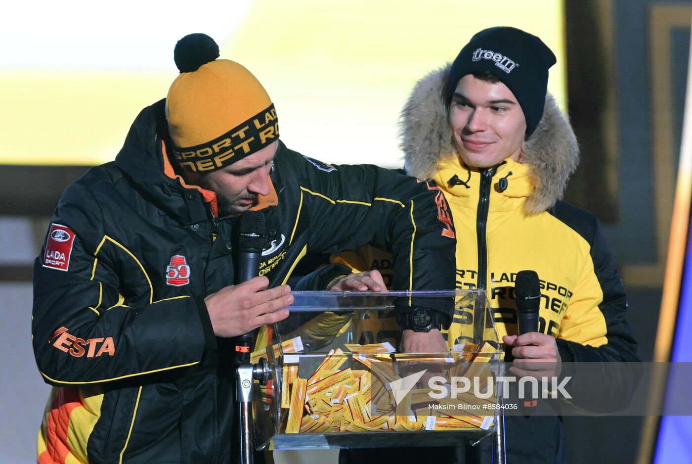 RUSSIA EXPO. Lada Granta Dream Car Lottery from Rosneft Co. and Lada Sport Rosneft Racing Team