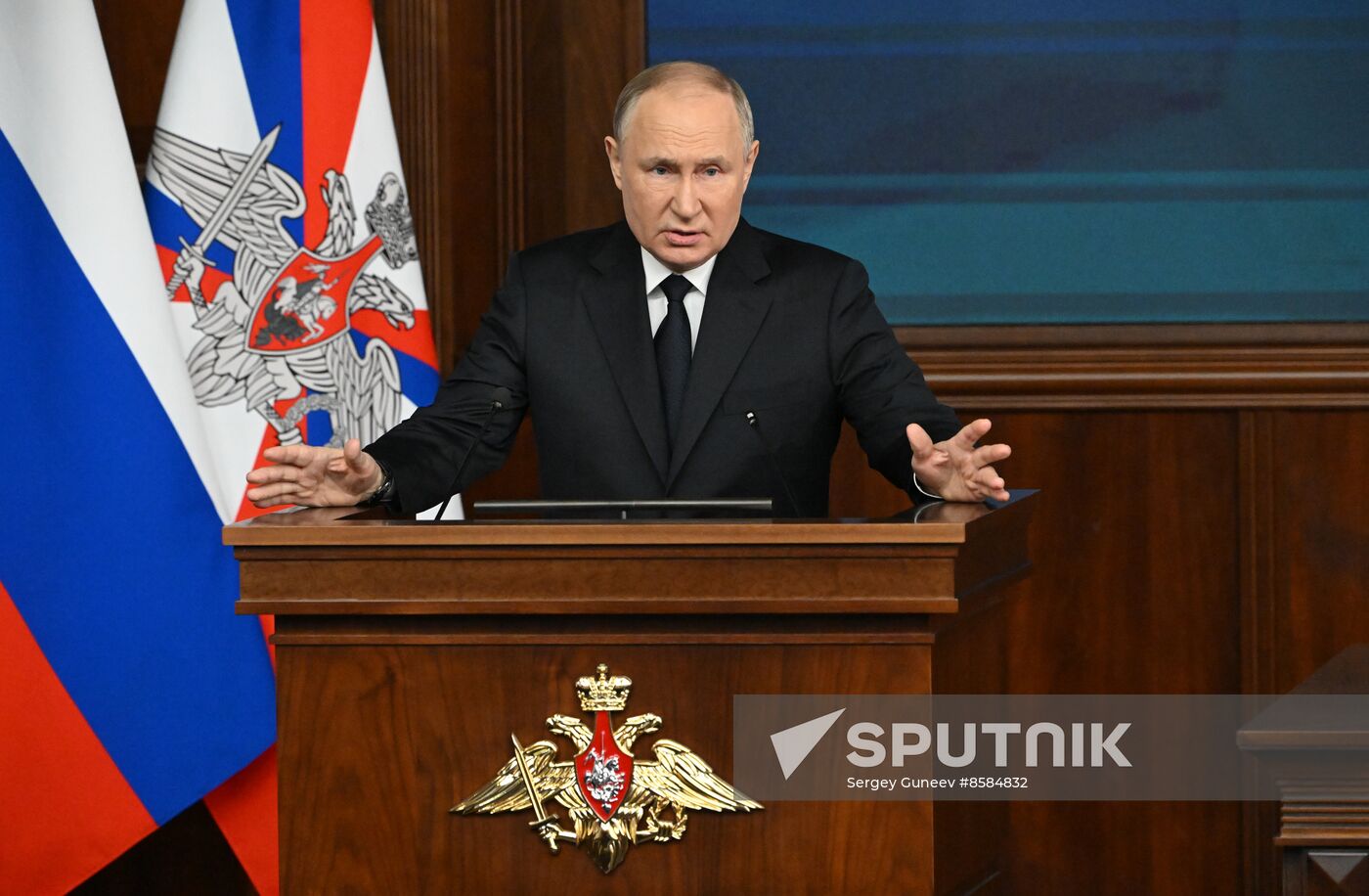 Russia Putin Defence Ministry Board