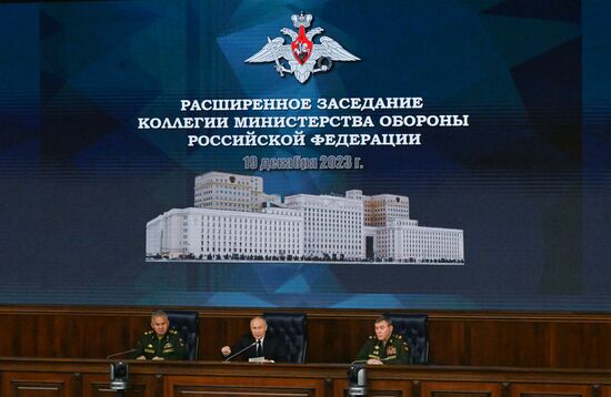 Russia Putin Defence Ministry Board