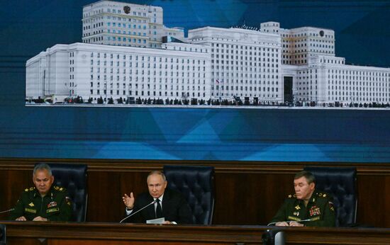 Russia Putin Defence Ministry Board