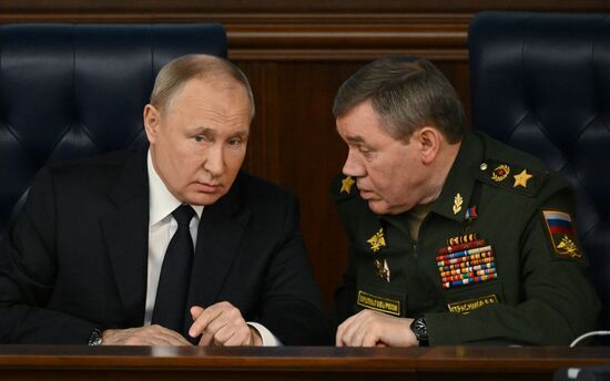 Russia Putin Defence Ministry Board