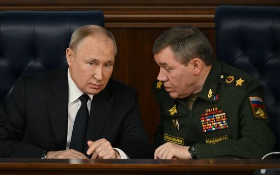 Russia Putin Defence Ministry Board