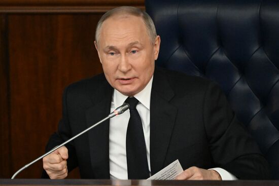 Russia Putin Defence Ministry Board