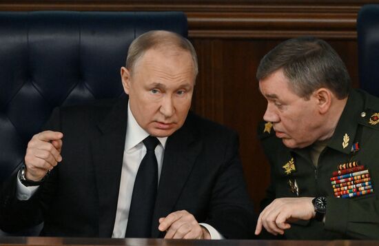 Russia Putin Defence Ministry Board