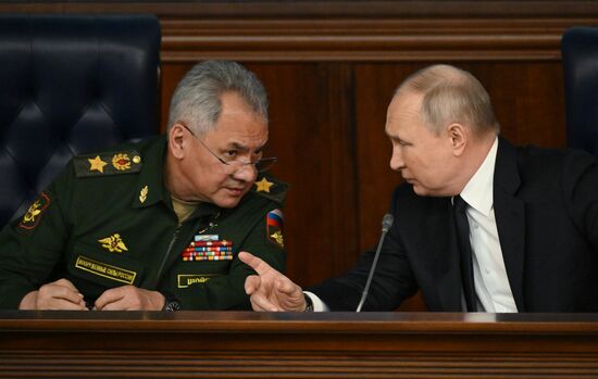 Russia Putin Defence Ministry Board