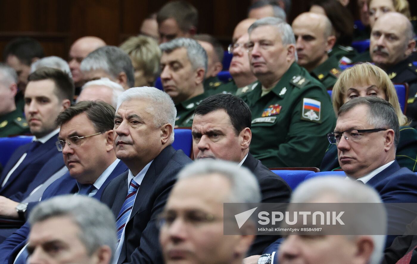 Russia Putin Defence Ministry Board