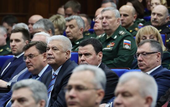 Russia Putin Defence Ministry Board