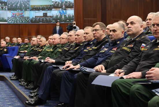 Russia Putin Defence Ministry Board