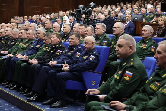 Russia Putin Defence Ministry Board