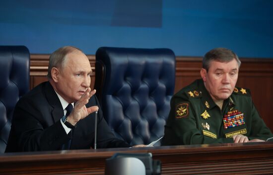 Russia Putin Defence Ministry Board