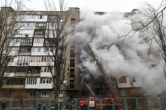 Russia Ukraine Military Operation Shelling
