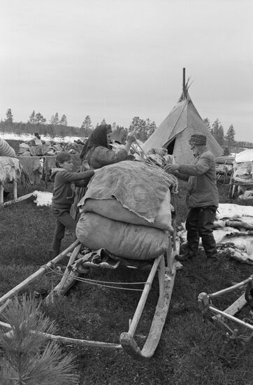 Reindeer herders of Khanty-Mansi Autonomous Area