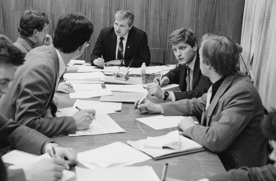 Vyacheslav Pankin, First Secretary, Voroshilovsky Regional Komsomol Committee