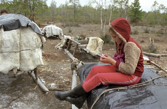 Reindeer herders of Khanty-Mansi Autonomous Area