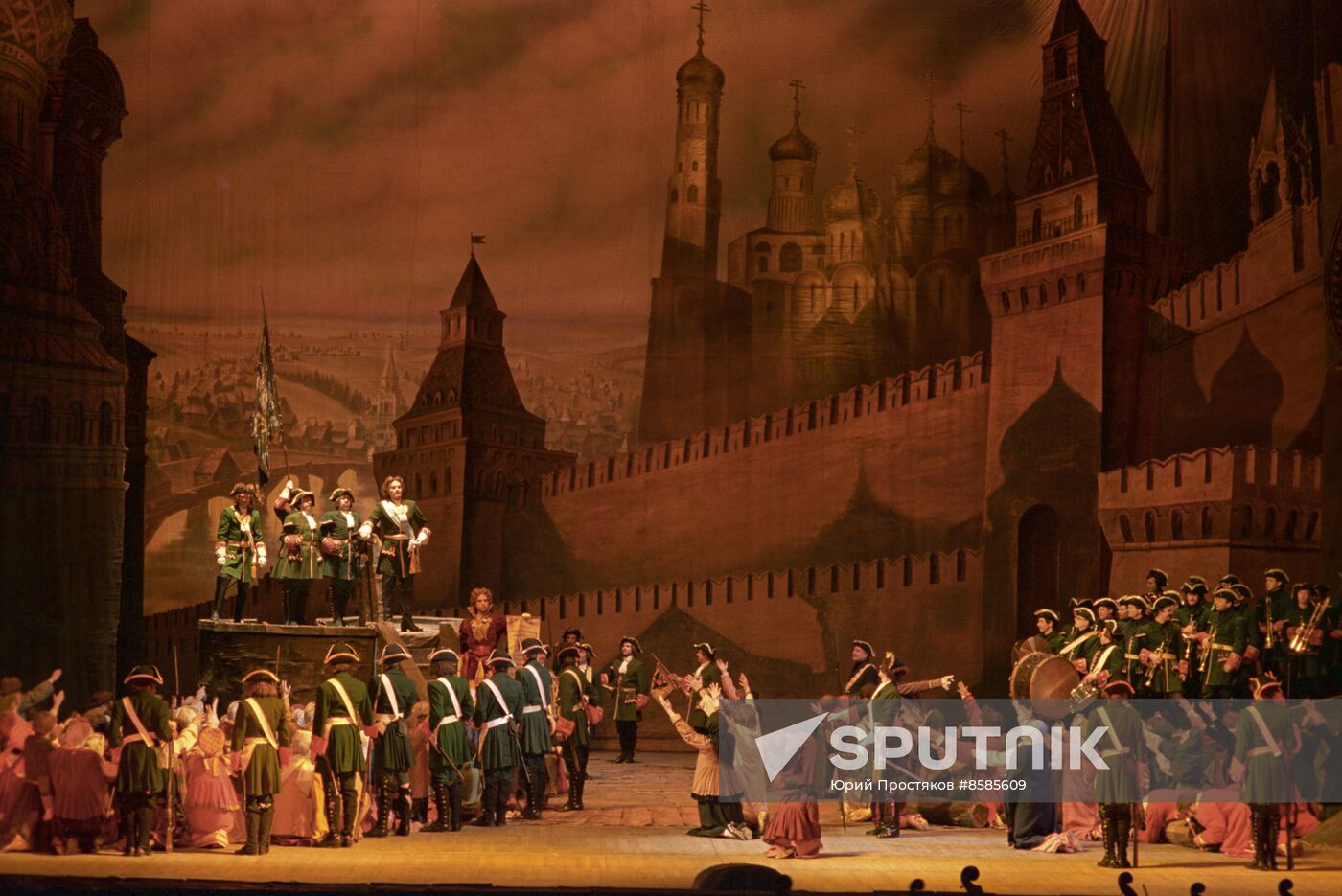 Opera 'Khovanshchina' staged at State Academic Bolshoi Theater of USSR