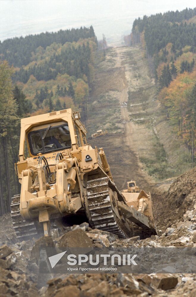 Progress gas pipeline in Transcarpathia