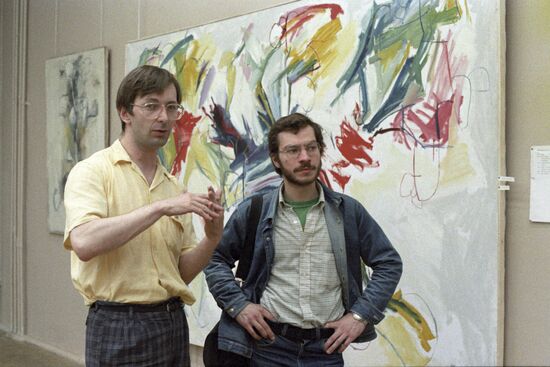 Artist Matthew Bown in Moscow