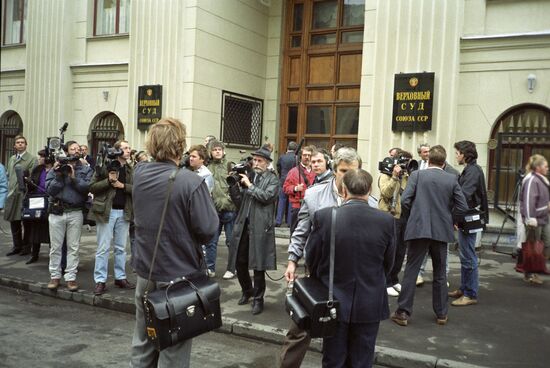 Mathias Rust stands trial