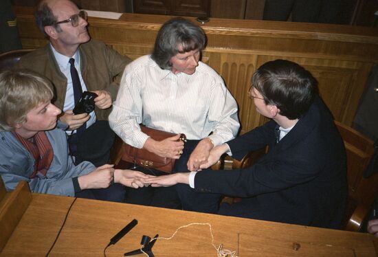 Mathias Rust stands trial