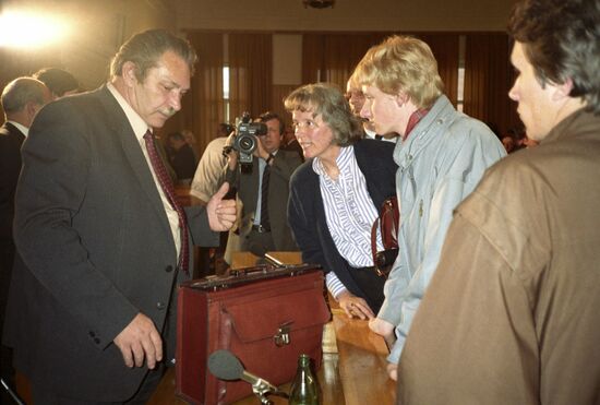 Mathias Rust stands trial