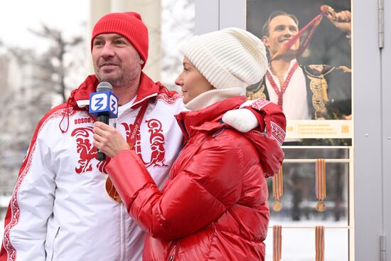 RUSSIA EXPO. Opening ceremony of Glory Alley new exhibition