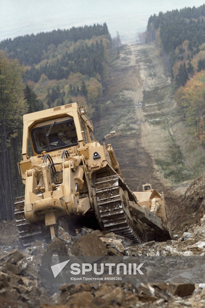 Progress gas pipeline in Transcarpathia