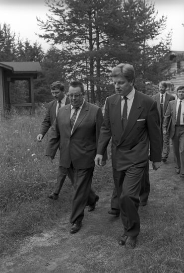 USSR and Finnish prime ministers in Karelian ASSR