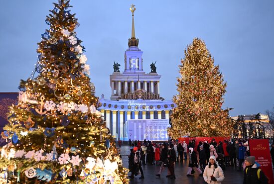 RUSSIA EXPO. Unveiling main Christmas tree