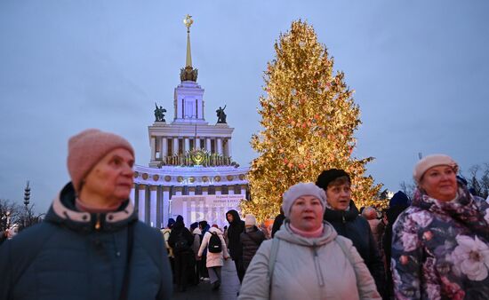 RUSSIA EXPO. Unveiling main Christmas tree