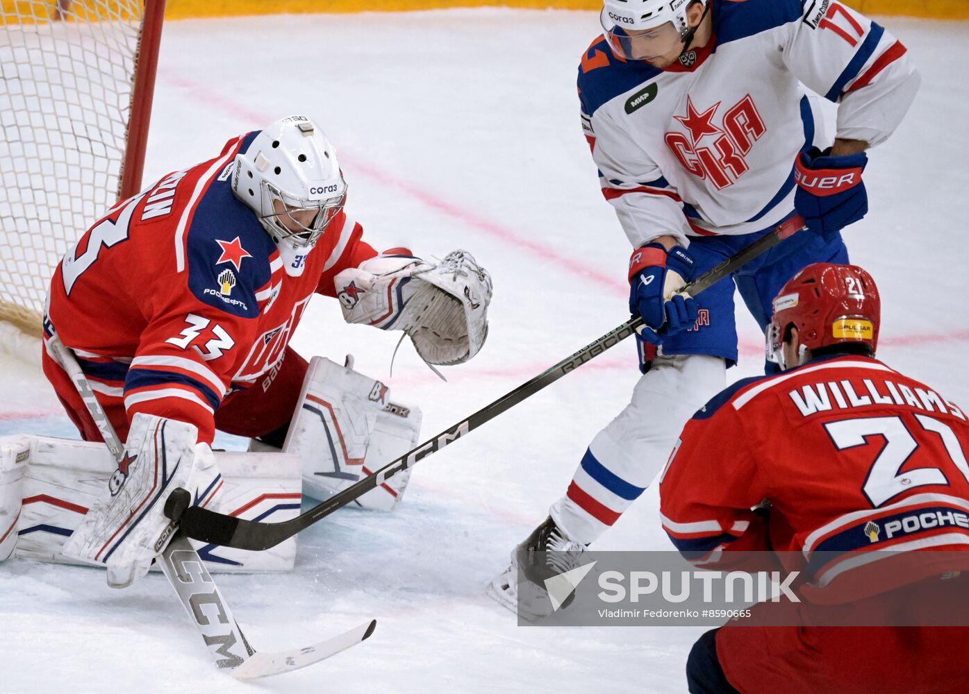 Russia Ice Hockey Kontinental League CSKA - SKA